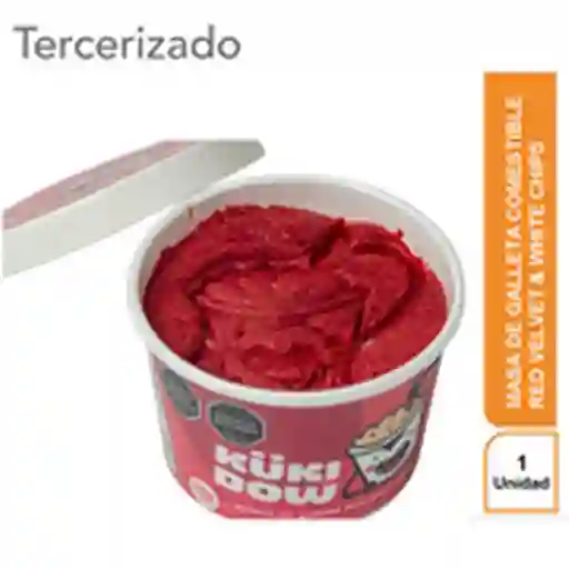 Kukidow Masa de Galleta Comestible Red Velvet