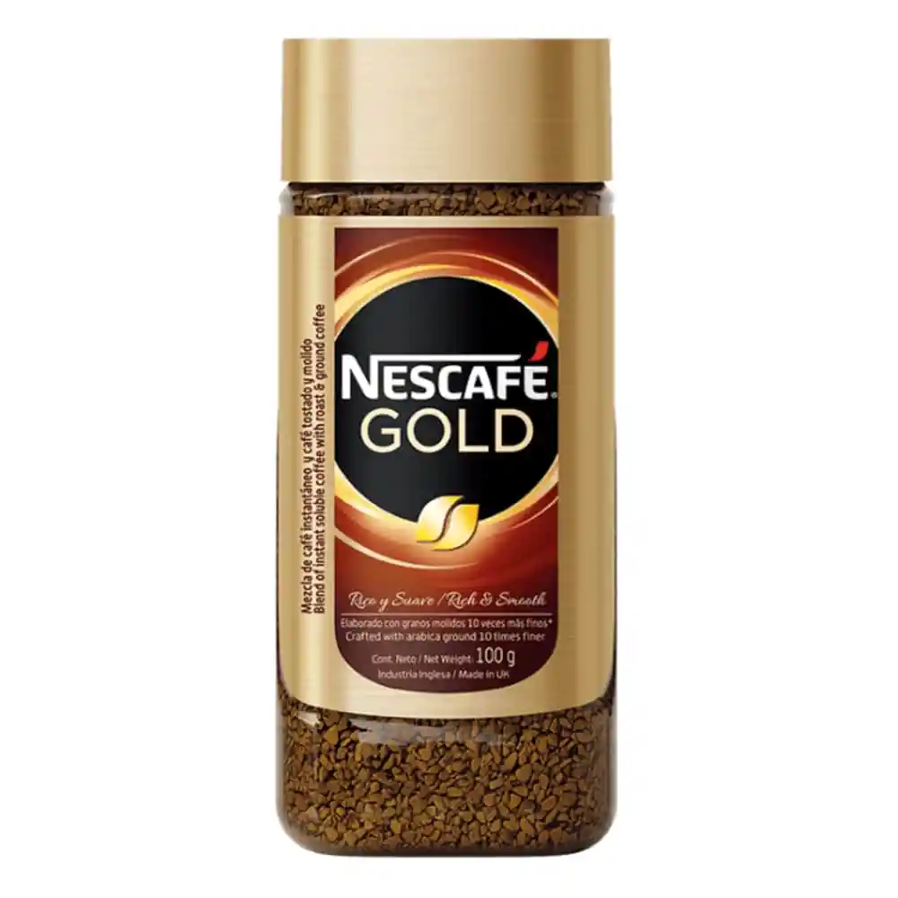 Café liofilizado NESCAFÉ GOLD instantáneo x 100g