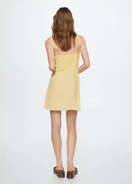 Vestido Amelia Amarillo Talla M Mujer Mango