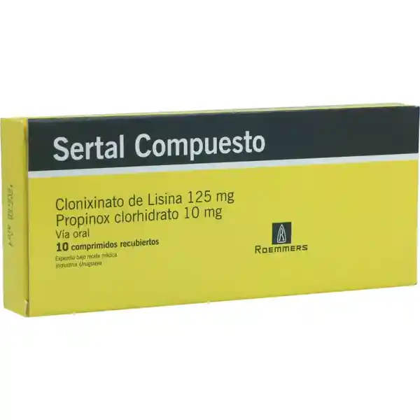 Sertal Compuesto (125 mg / 10 mg)