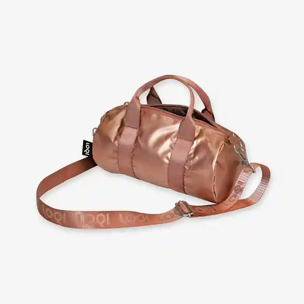 Loqi Bolsa Duffel Pequeño Ligero Rosa Metalizado