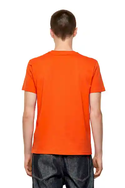 Diesel Camiseta Para Hombre T-Diegos-B5 Naranja Talla L