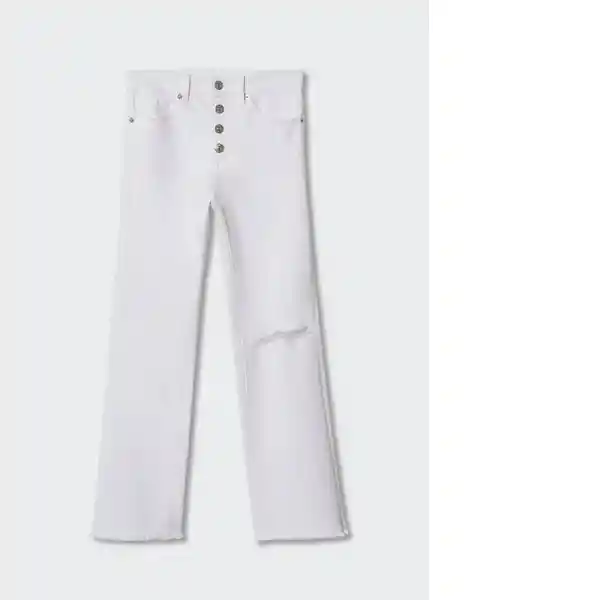 Pantalón Trumpet Blanco Talla 19 Teen Niñas Mango