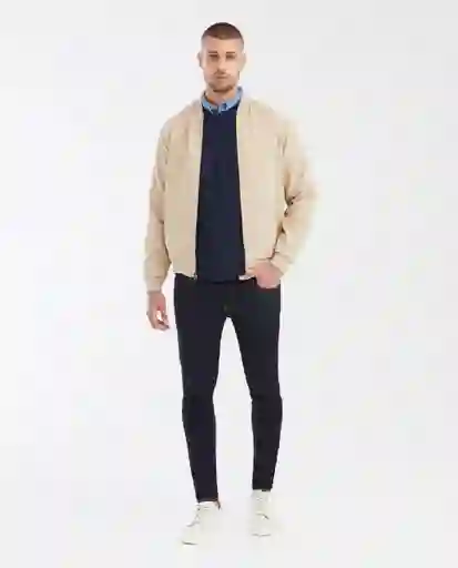 Chaqueta Basic Bomber Beige Arcilla Medio Talla S Chevignon