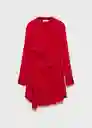 Vestido Blush Rojo Talla S Mujer Mango