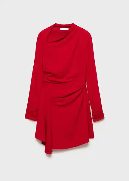 Vestido Blush Rojo Talla S Mujer Mango