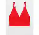 Bralette Aerie Rojo Talla Small American Eagle