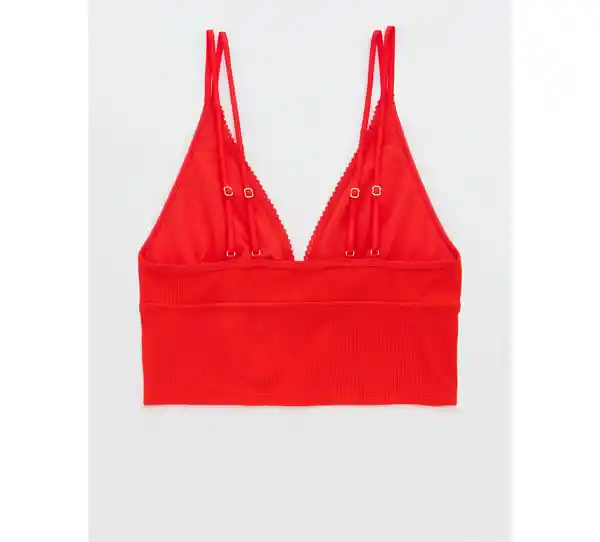 Bralette Aerie Rojo Talla Small American Eagle