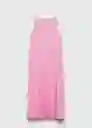 Vestido Turmali7-A Rosa Talla XL Mujer Mango