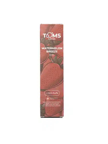 Tooms Vapes Dispositivo Desechable Watermelon 2000