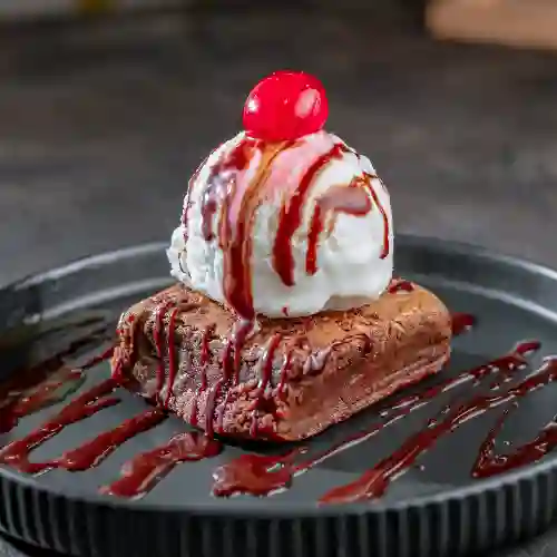 Brownie con Helado