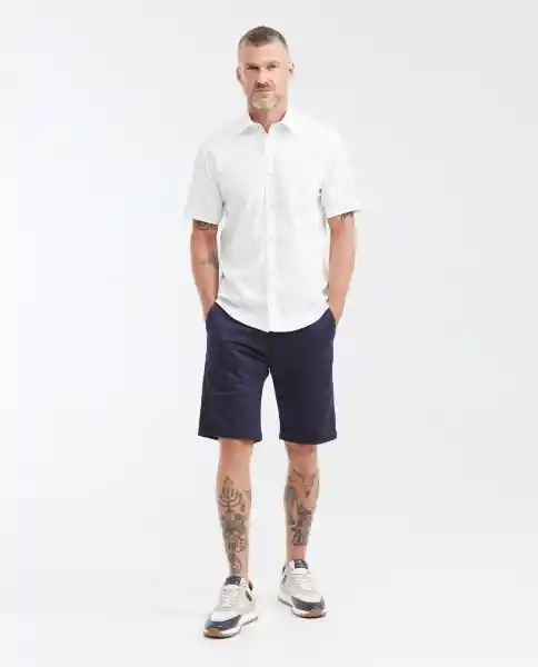 Camisa 3 Stitches Knob Crudo Cannoli Claro Talla M Chevignon