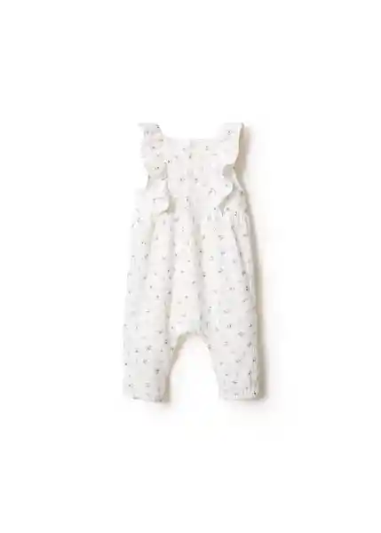 Mono Flowers Off White Talla 66 Niños Mango