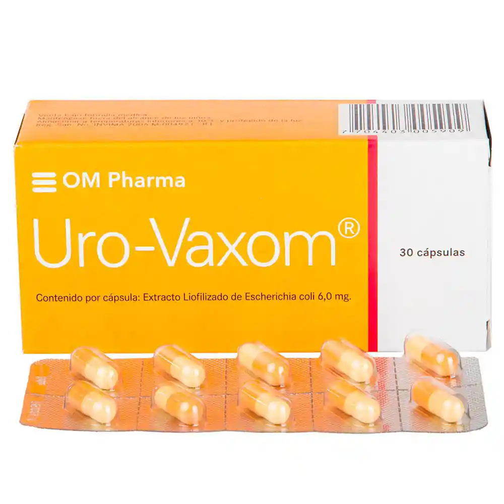 Uro-Varom Sensipur Uro Vaxom 6Mg Caja X 30 Capsulas