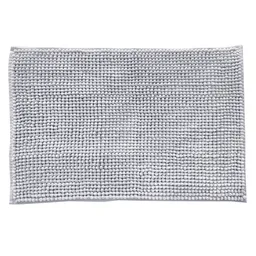 Cotidiana Tapete de Baño Shaggy Gris 40 x 60 cm