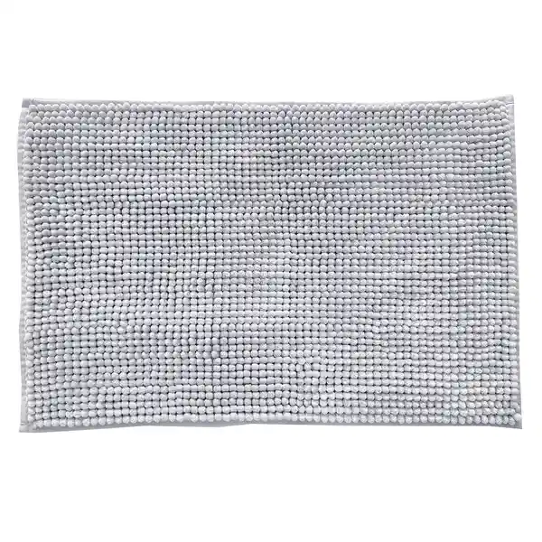 Cotidiana Tapete de Baño Shaggy Gris 40 x 60 cm