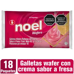 Noel Galletas Wafers Sabor a Fresa