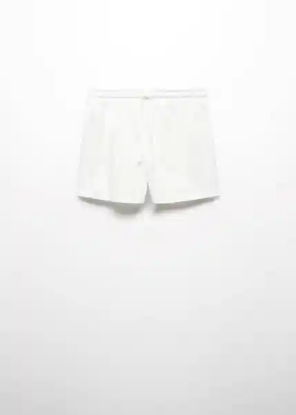 Short Pijama Rodo Blanco Talla S Mujer Mango