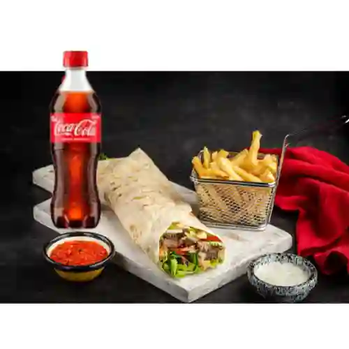 Shawarma Mixto + Gaseosa + Papas