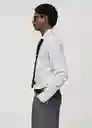 Camisa Vecchia Blanco Talla M Hombre Mango