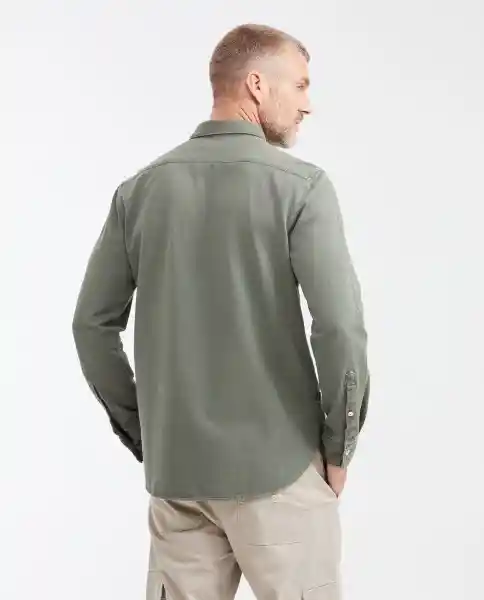 Camisa Manga Larga Jersey Verde Talla L Chevignon