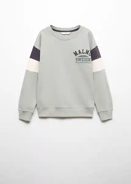 Sudadera Malmo Niños Agua Talla 6 Mango