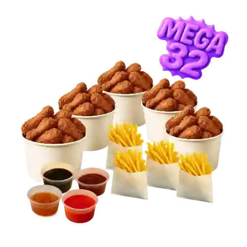 Rappi Mega X 32 Alitas Horneadas