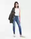 Jean Cosmo Femenino Azul Oscuro Talla 10 Chevignon