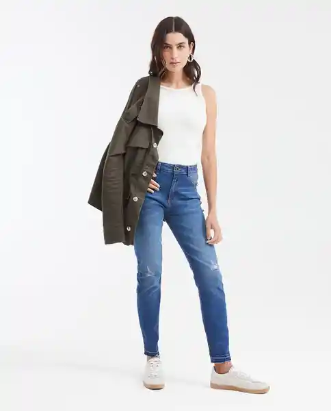 Jean Cosmo Femenino Azul Oscuro Talla 10 Chevignon
