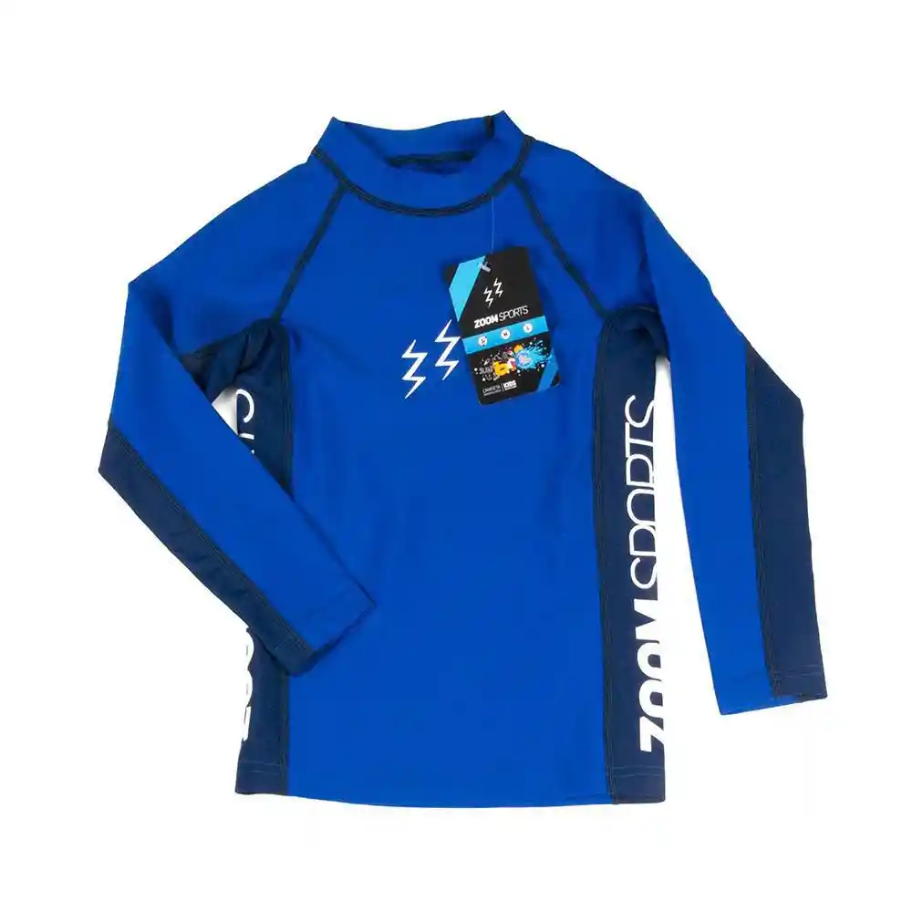 Zoom Sports Camiseta Manga Larga Natacion Talla 4 Azul