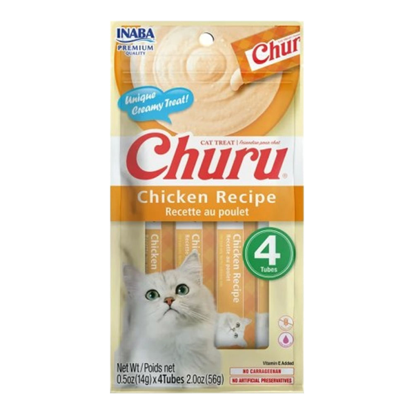 Churu Chicken Recipe para Gatos Pack 4x56g
