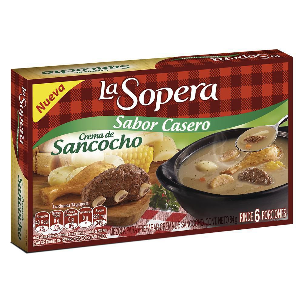 La Sopera Crema Instantánea Sabor Sancocho 84 g