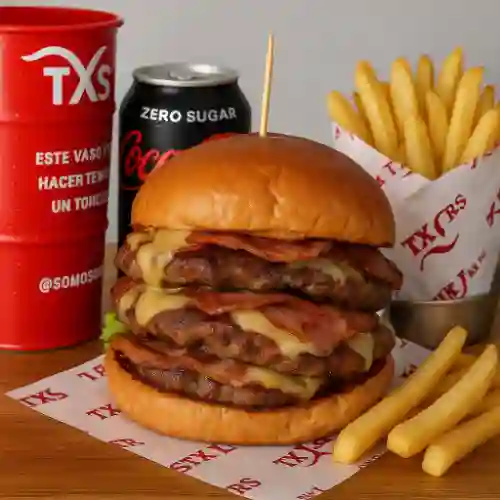 Combo Burger Triple + Coca-Cola ZERO 400ml