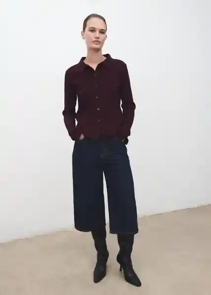 Cárdigan Albert Vino Talla S Mujer Mango