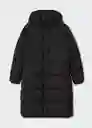 Anorak Koala Negro Talla 24 Mujer Mango