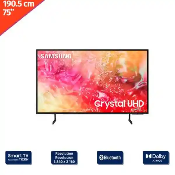 Samsung Televisor 190.5 cm Smart TV LED 4K Crystal UHD