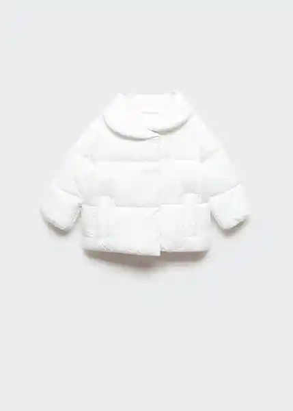 Abrigo Anorak Candinb Blanco Talla 63 Niños Mango