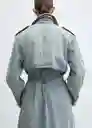 Gabardina Trench Marina Tejano Medio Talla XS Mujer Mango