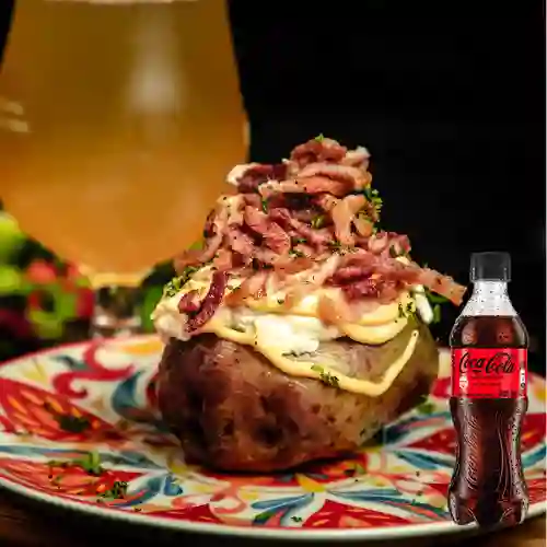 Combo Papa Horneada + Coca Cola Sin Azúcar 400 ml