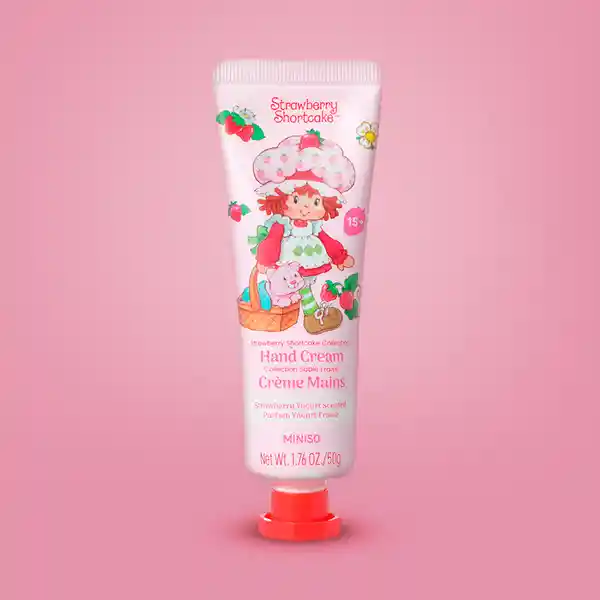Crema Para Manos Yogur de Fresa Serie Rosita Fresita Miniso