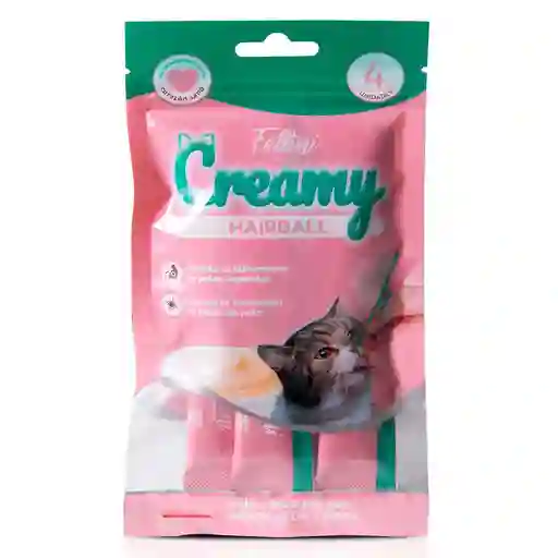 Fellini Snack Húmedo Gatos Hairball Creamy