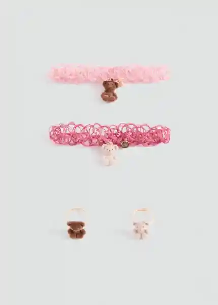 Collar Cbear Rosa Palo Talla 99 Niñas Mango