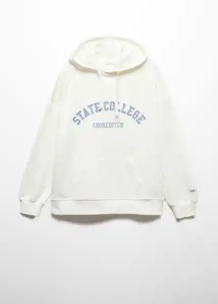 Buzo Sudadera College Off White Talla 20 Teen Niñas Mango