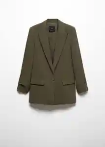 Blazer Americana Eleonor Khaki Talla XL Mujer Mango