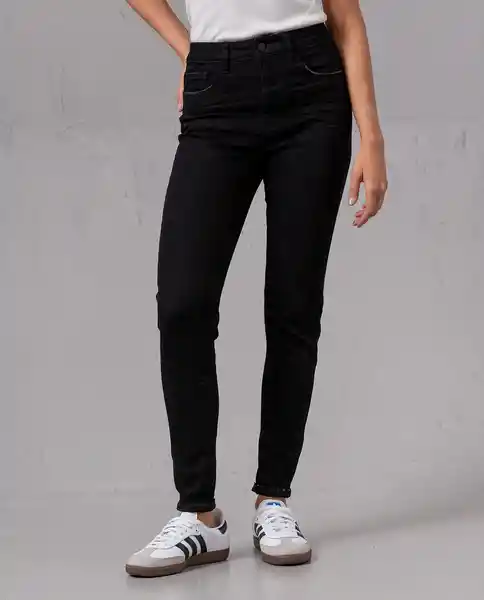 Jean Skinny Mujer Negro Sombrio Ultraoscuro Talla 12 73239 Rifle