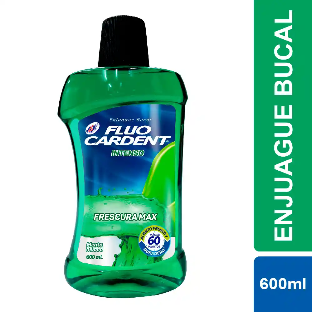 Enjuague Bucal Fluocardent Frescura Max Intenso x 600 ml