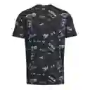 Under Armour Camiseta Run Like a Tee Hombre Negro LG 1379301-001