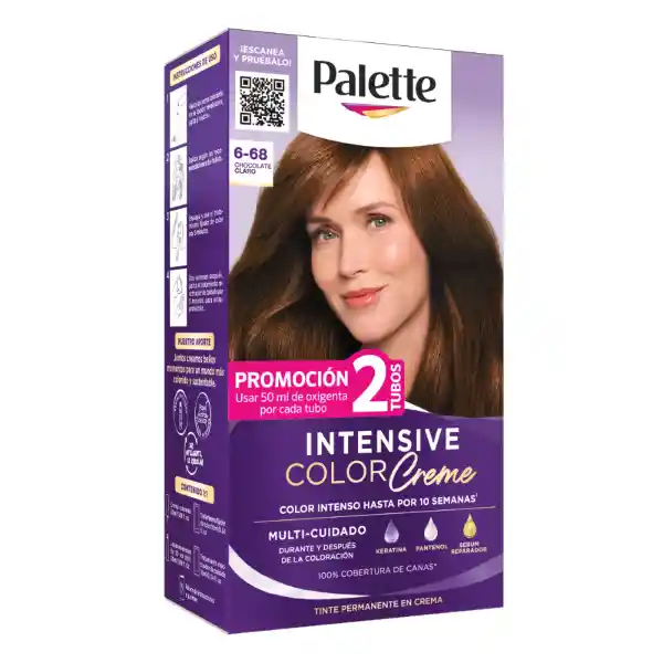 Tinte Palette Color Creme 6-68 Chocolate Claro