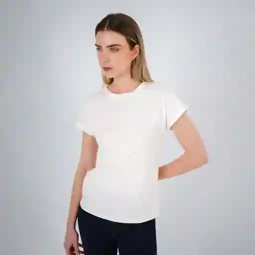 Camiseta Perlas Delantero Blanco S Fuera de Serie