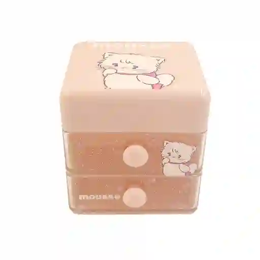 Organizador de Plástico Para Escritorio Tapa Mikko Mousse Miniso